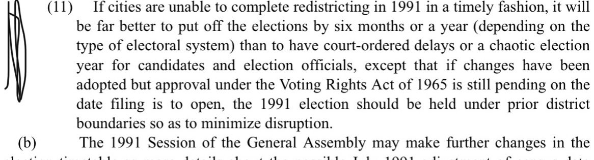 GS 160A-23.1 was enacted in 1990 to allow municipal elections to be pushed back to 1992 when it appeared 1990 census would be delayed til after 1991 municipal filing. It turned out the delay didn’t happen. Image is what I wrote in uncodified law in 1990  https://www.ncleg.gov/EnactedLegislation/SessionLaws/HTML/1989-1990/SL1989-1012.html /2