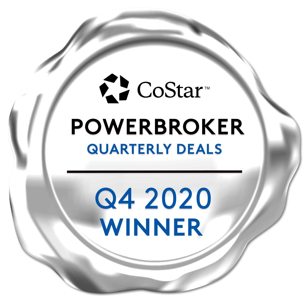 For three out of four quarters in 2020, I am truly honored to be recognized by CoStar US as a 2020 #CoStarPowerBroker Quarterly Deals winner for closing three of the top retail leases in #CRE in the Memphis Market. Congratulations to the other winners as well! @AY_Memphis