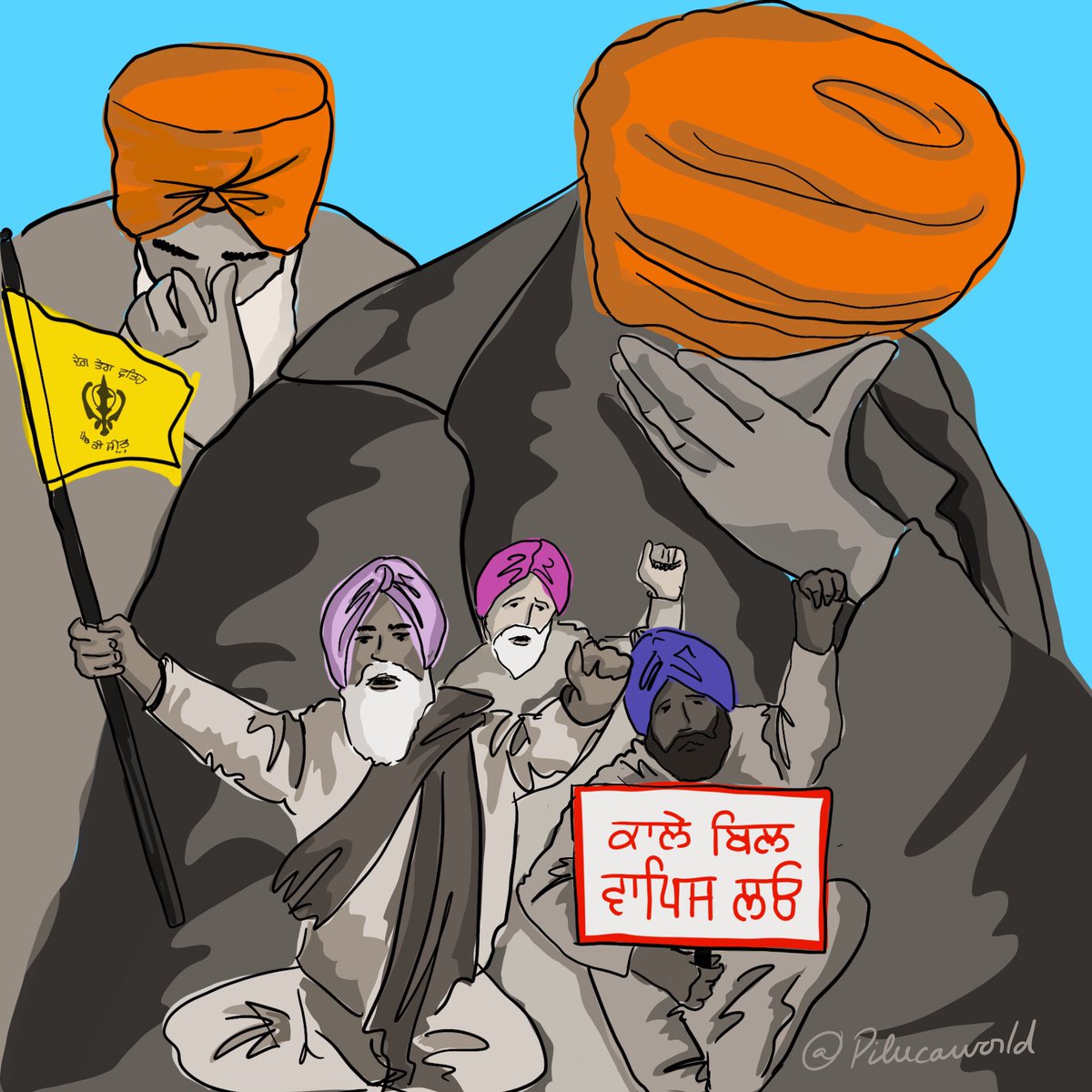 Pilucaworld's tweet photo. Dying of hunger in this time and age should NOT happen and neither we should silently witness it happening. I feel it is of viral importance to raise awareness of poignant events suffered by our fellow brothers and sisters across the pond. support #FarmersProtests #india https://t.co/x6uDL4hj6Q