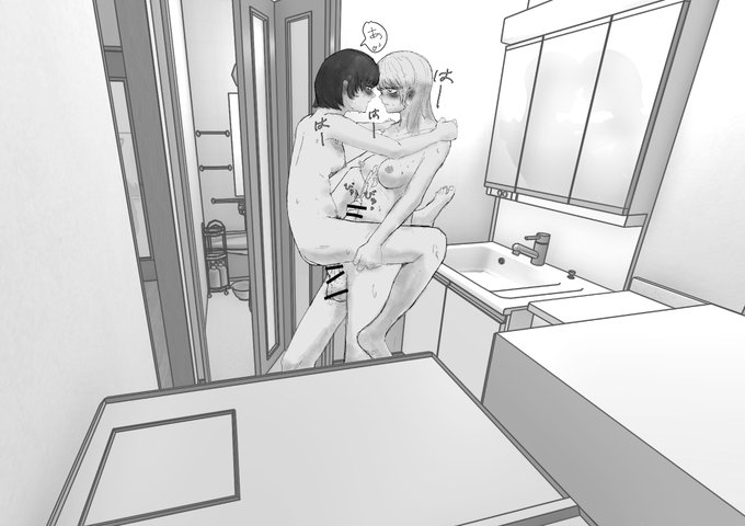 お風呂入る前に致すふたなりカップル
脱衣所が一番盛り上がるので仕方ないですね…

背景はいつものマイホームデザイナー

#ふたなり 