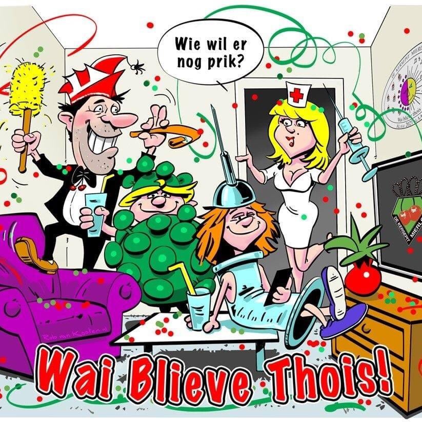 ‘Wai blieve thois’ 🍒🍒

#Carnaval 2021 
#Kersepit #Mierlo
