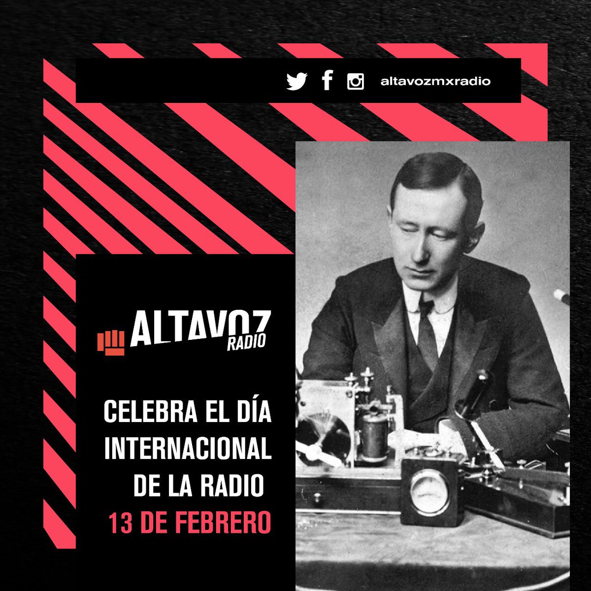 Hoy #DiaMundialDeLaRadio celebramos llegar hasta ti, por internet o por radio en #Coatza, #Colima, #Mazatlán y #Tapachula.

También celebramos la cantidad y calidad de producción radiofónica que aún existe en México gracias a la creatividad de las emisoras hermanas.

Felicidades.