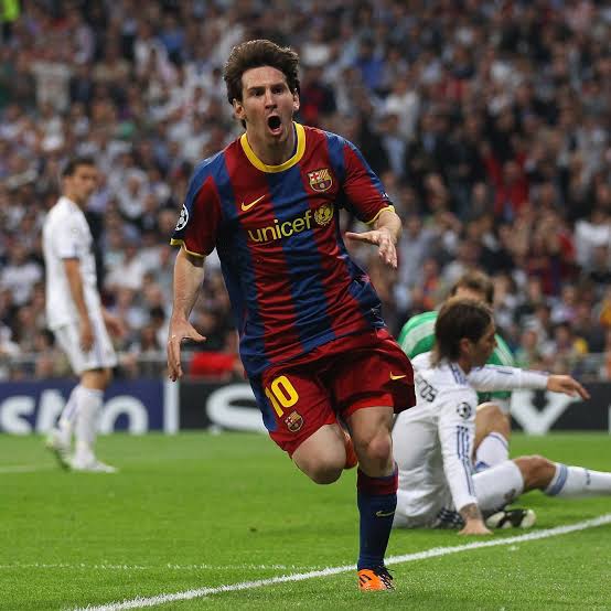 • Champions League 2011 semifinal (1st leg).A 23 year old Lionel Messi destroying a star-studded Real Madrid side in a Champions League semifinal and scoring one of the best champions league goals of all time has to be the one of the best CL performances ever.