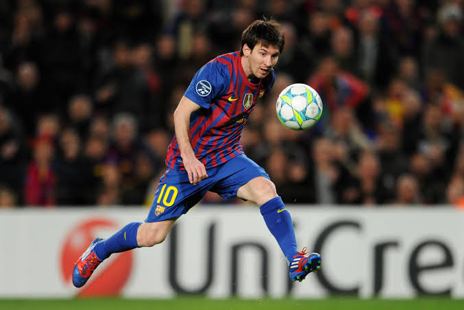 • Champions League 2012 R16.Five goals in a Champions league game sums it all up. "Nobody has ever played Champions League football quite like Lionel Messi before", Rob Palmer.