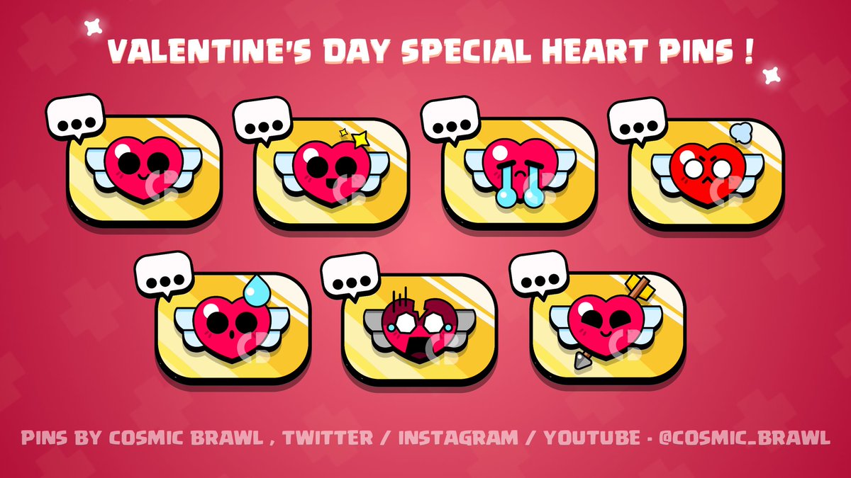 Cosmic On Twitter Valentine S Day Special Heart Pin Pack Pins Really Enjoye...