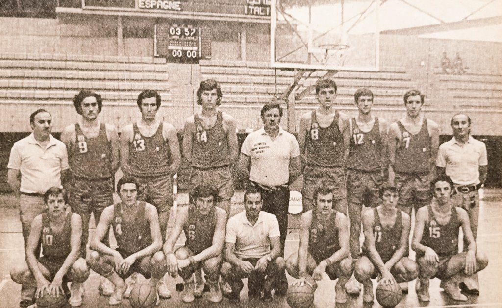 La selección española en los #JuegosdelMediterraneo 1975 #Argel
