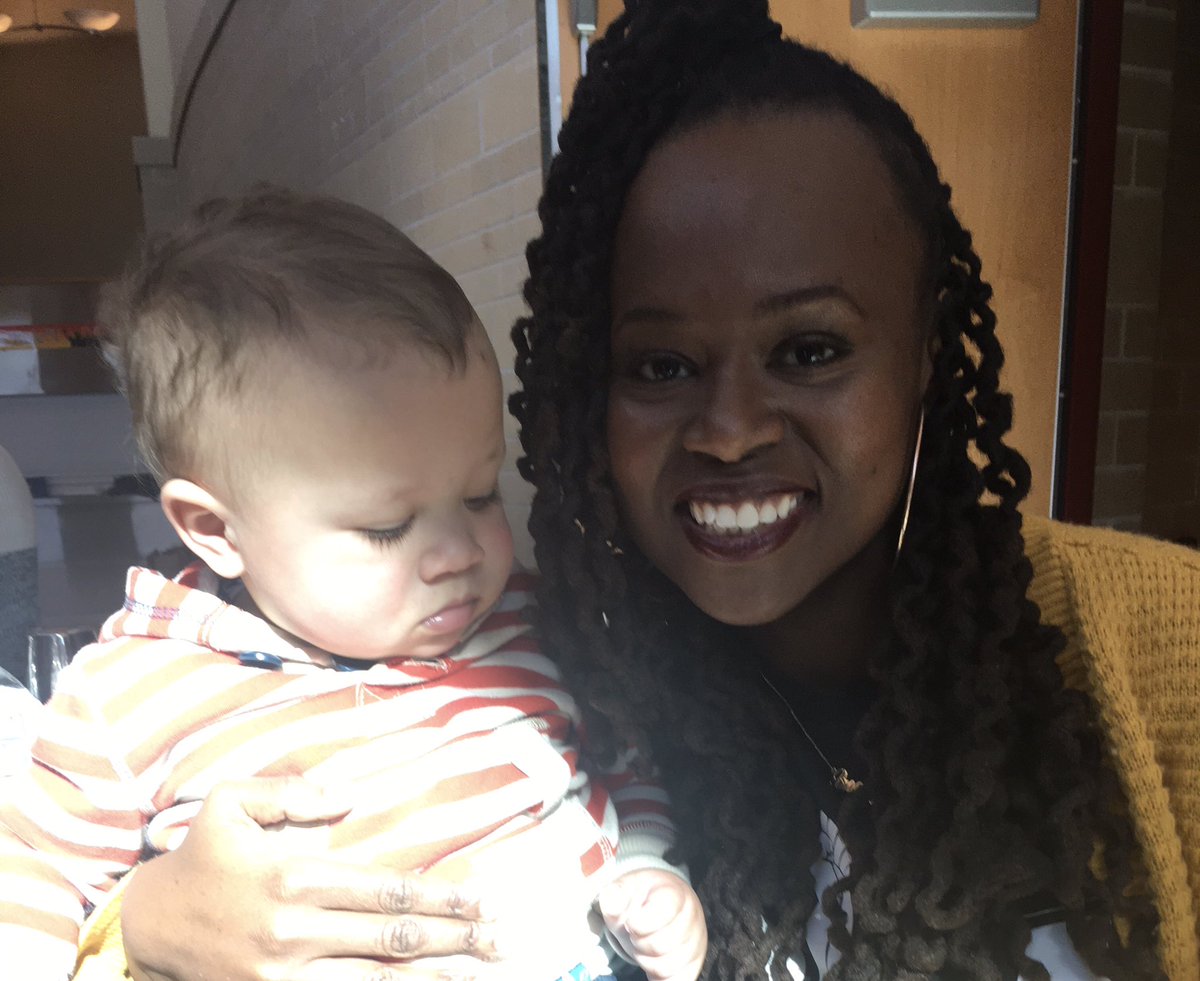 AmandaSeppanen's tweet photo. Micah attended @EdCampJustice last year and met  @jamila_lyiscott. He’s back again this year for the virtual event! #ThenAndNow #EdCampSocialJustice https://t.co/x3xGWAZAXW