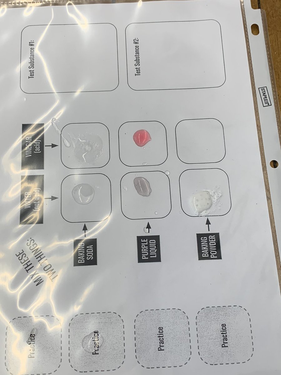 DebNovick's tweet image. Chemical reactions before break #acid