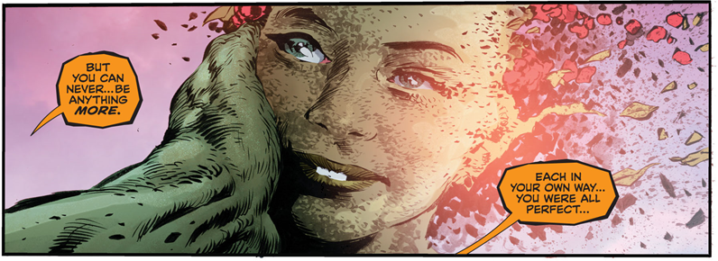 ConnorRyan94's tweet photo. Just realised I never posted my #PanelOfTheWeek from @DCComicsPodcast episode 239! Of I course I chose this moment from Future State: Swamp Thing by @therightram, Mike Perkins, June Chung and @adityab. Such a touching moment that sold the story for me. https://t.co/1Y0bZNkH2d