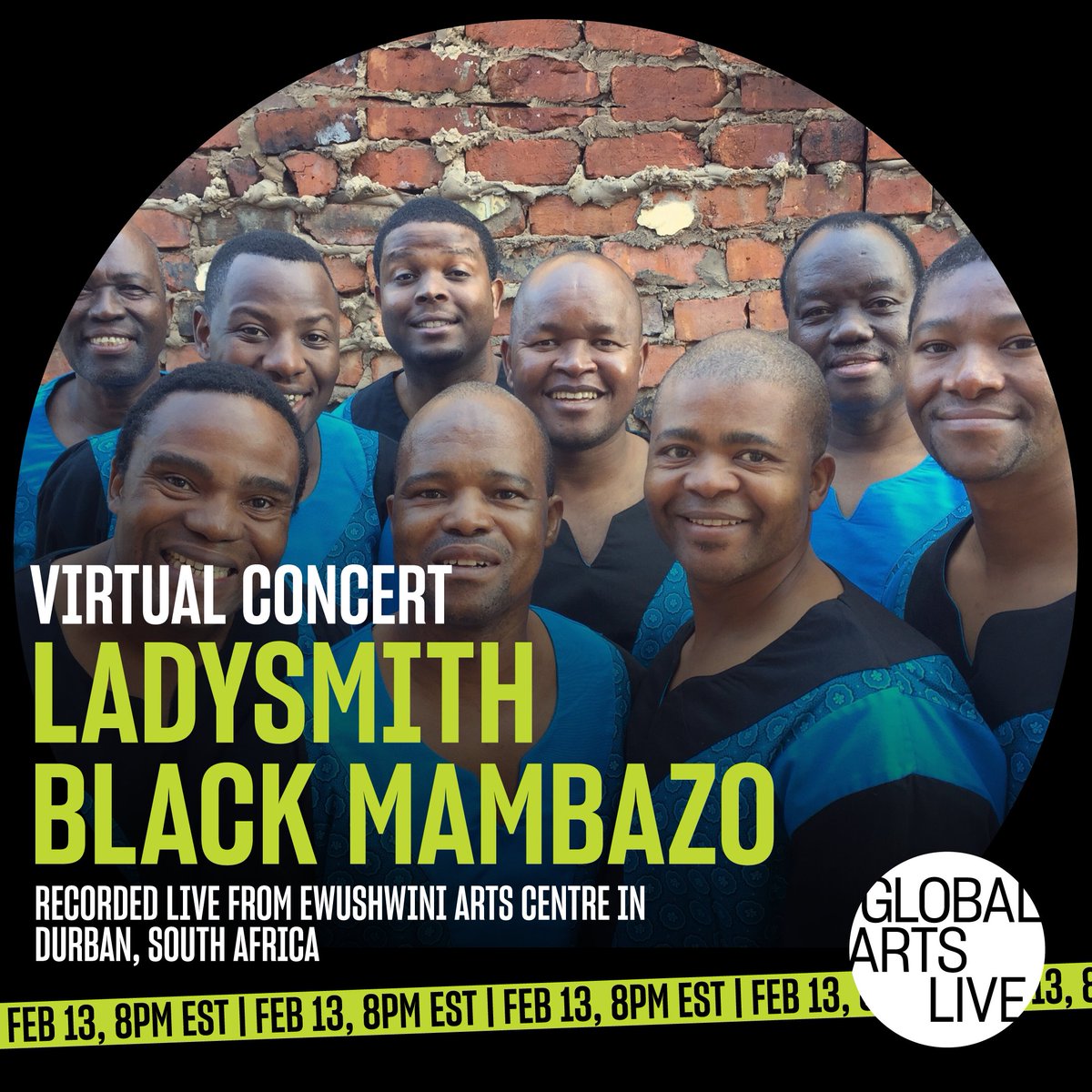 Tonight’s the big night! Did you get your tickets for this virtual concert already? If not, get them now @ bit.ly/2NdUZGp Presented by @globalartslive #LadysmithBlackMambazo #virtualconcert #ewushwiniartscentre #globalartslive