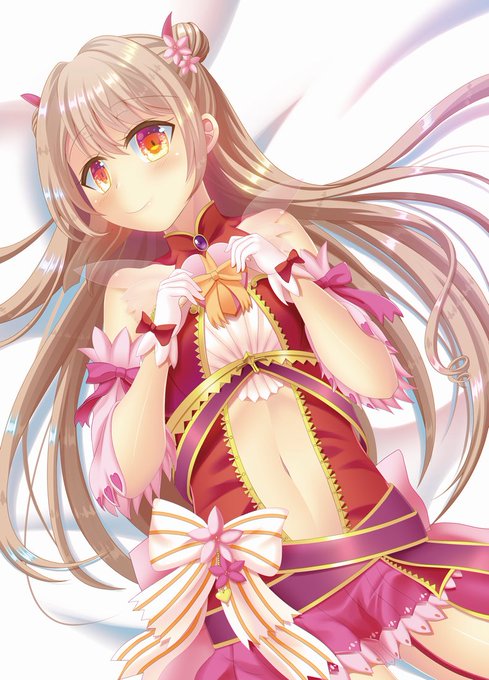 バレンタインディプラデニアちゃん💝
#フラワーナイトガール
#花騎士
#フラワーナイトガールイラスト 