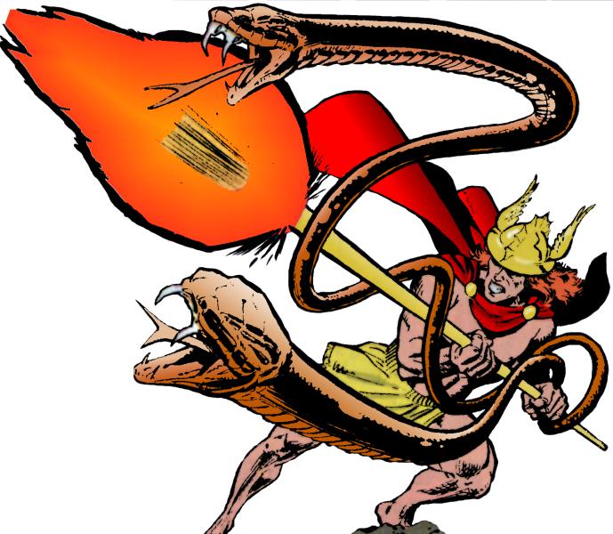 HermesHe is a member of the Olympians, a extra-dimensional race once worshipped as a deity by the people of Ancient Greece. He is the patron of travelers and thieves, and also conducts the souls of the dead to Hades to be judged.