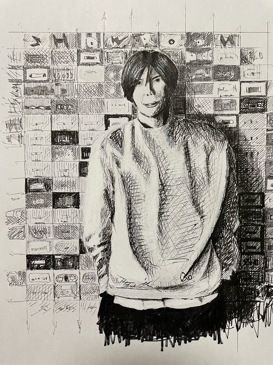 前田裕二さん

先日、前田裕二さんの「メモの魔力」と「人生の勝算」を読んだので描きました

本物より不細工なのは、、🙇‍♂️🙇‍♂️

 でも、シワ等が少ない美肌の人物は、ペンを入れにくく難しいことが判明
あと、白い箇所に更に白をガシガシ付け足すの好き

<a href="/UGMD/">前田裕二 / SHOWROOM📜</a> 
#ボールペン画 
#絵描きさんと繋がたい