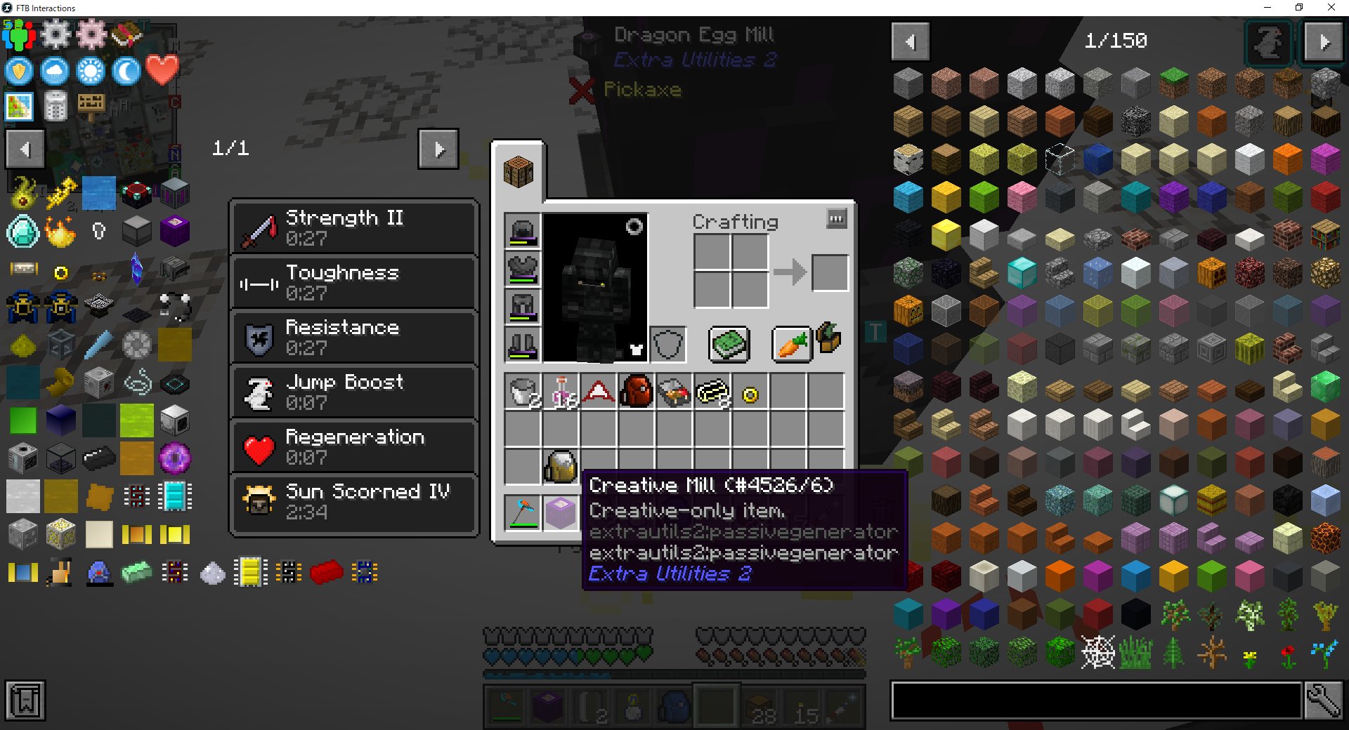 まっちゃん Vr用 Enkisperula Ttt 今やってるのftb Interactionsっていう超難易度modpackなんですけどそういう便利なものは軒並み消されてるんですよね 唯一作れるgp生産がcreative Millっていう T Co Djcjbuczca Twitter