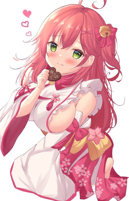 「みこのチョコ受け取ってくれるかな…」
#miko_Art 