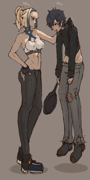 お姉さん(中メカ娘)と少年
身長差とかバカ力とかそういう奴が好きっていうやつです... 