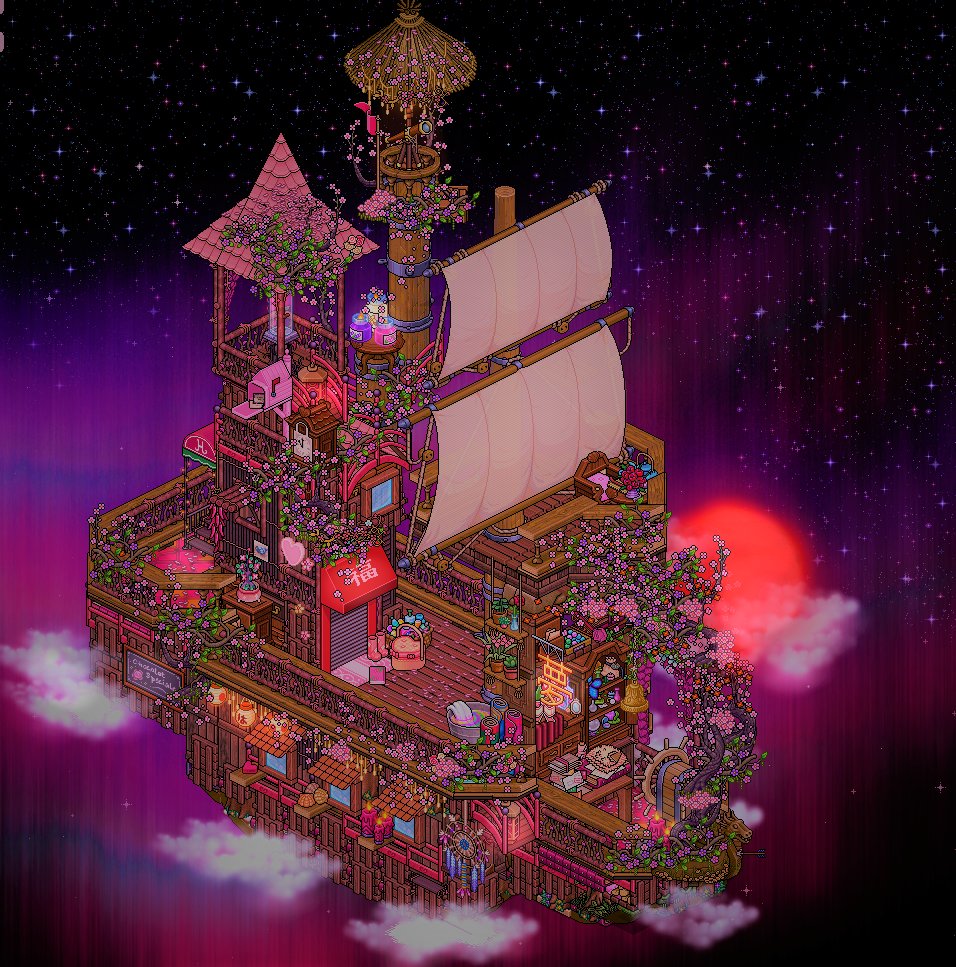 Flying to the moon🌸on <a href="/habboxfrance/">Habbox</a>