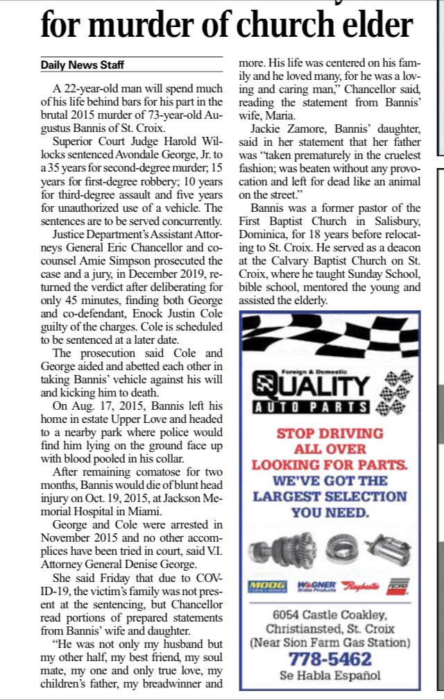 quality auto parts st croix