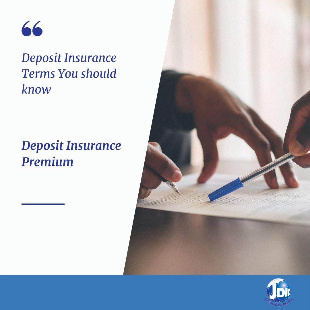 JDICJam's tweet image. Deposit Insurance Premium – Amount paid by member institutions into the Deposit Insurance Fund in accordance with the requirements of the Deposit Insurance Act.

#JDIC #JDICJAM