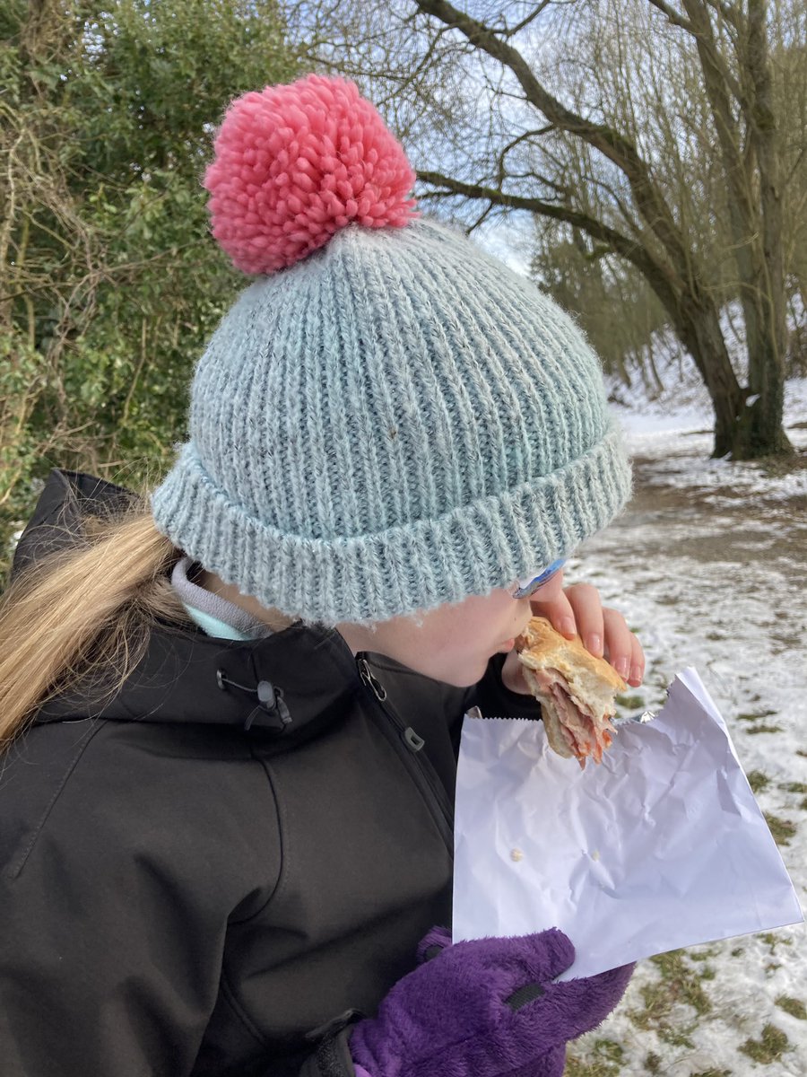 JuliaShacklock's tweet photo. Morning walk highlights. Natural ice shapes and a bacon roll 😋 https://t.co/z5Ixw42ZW8