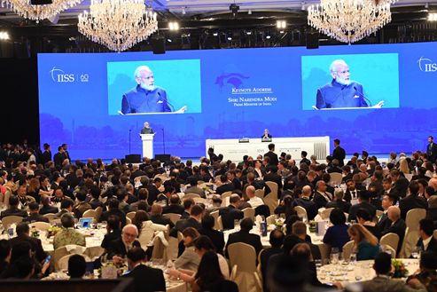 Maritime Silk Road, Security and Growth for all the Region (SAGAR), and Indo-Pacific Strategy, respectively.For this purpose, Modi’s keynote address at the Shangri-La dialogue of the International Institute for Strategic Studies (IISS) in Singapore on June 1st, 2018,[3]
