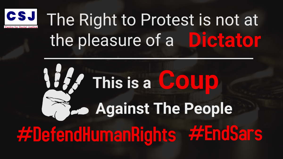 CSJ (@csj_nigeria) on Twitter photo General Buhari cannot suspend the right to protest. Where is the APC in all this? <a href="/fes_nigeria/">Friedrich-Ebert-Stiftung (FES) Nigeria</a>
<a href="/APCNigeria/">APC 🇳🇬 Support</a> <a href="/inecnigeria/">INEC Nigeria</a> <a href="/ipacnigeria/">IPAC NIGERIA</a> <a href="/IFESAfrica/">IFES Africa</a> <a href="/wipfng/">Women in Politics Forum</a> <a href="/officialsdpng/">Social Democratic Party, Nigeria</a> <a href="/ACCORDNigeria/">ACCORD</a> @ZLabourParty <a href="/action_nigeria/">Official Action Alliance (AA) Nig.</a> <a href="/ADPng/">ADP Nigeria</a> <a href="/UN/">United Nations</a> <a href="/amnesty/">Amnesty International</a> General Buhari cannot suspend the right to protest. Where is the APC in all this? <a href="/fes_nigeria/">Friedrich-Ebert-Stiftung (FES) Nigeria</a>
<a href="/APCNigeria/">APC 🇳🇬 Support</a> <a href="/inecnigeria/">INEC Nigeria</a> <a href="/ipacnigeria/">IPAC NIGERIA</a> <a href="/IFESAfrica/">IFES Africa</a> <a href="/wipfng/">Women in Politics Forum</a> <a href="/officialsdpng/">Social Democratic Party, Nigeria</a> <a href="/ACCORDNigeria/">ACCORD</a> @ZLabourParty <a href="/action_nigeria/">Official Action Alliance (AA) Nig.</a> <a href="/ADPng/">ADP Nigeria</a> <a href="/UN/">United Nations</a> <a href="/amnesty/">Amnesty International</a>