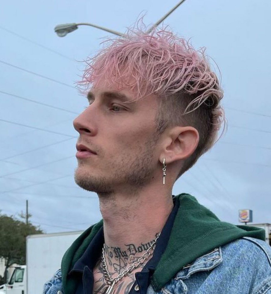 mgk hairstyle mohawk