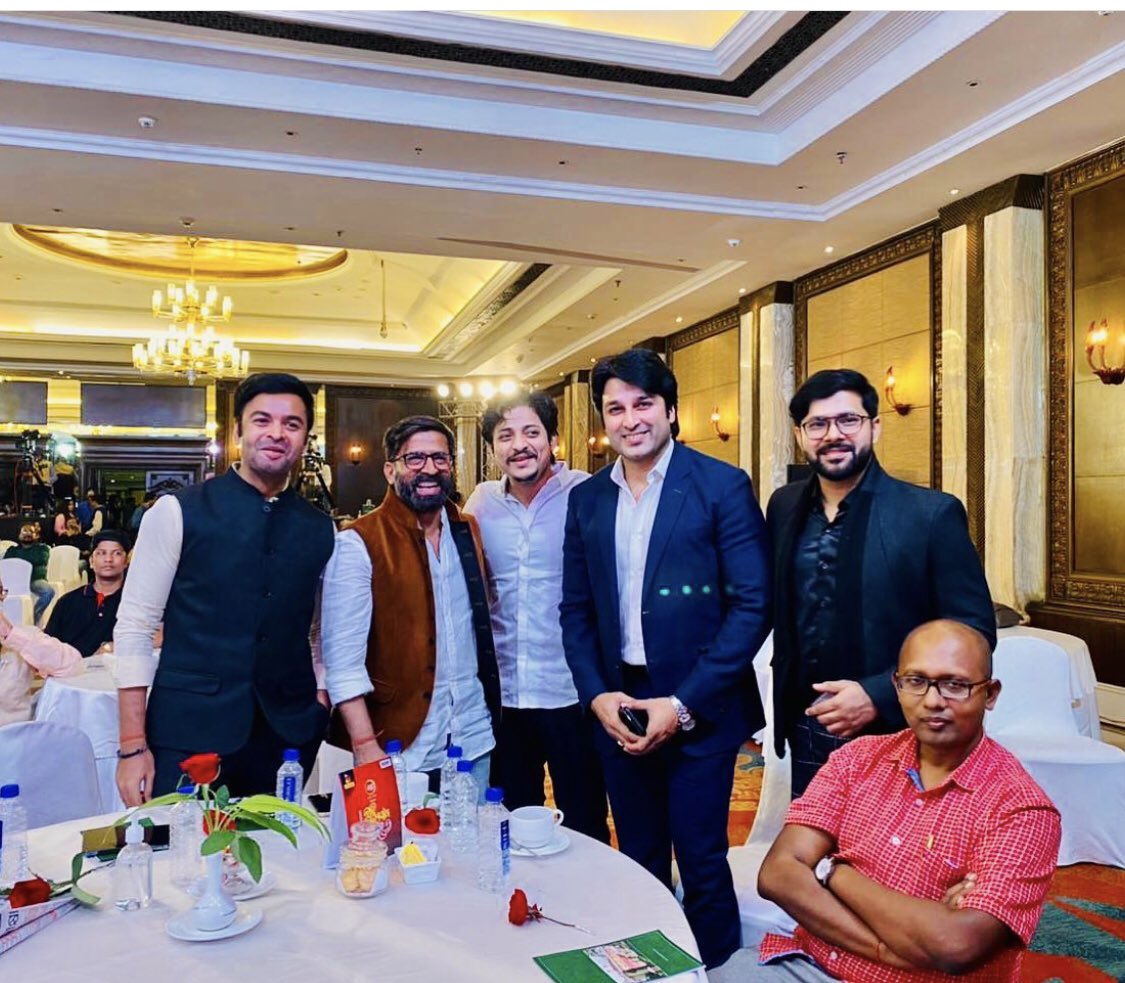 At #JatiNandighoshaConclave ❣️#NandighoshaTV @babushaansai @IamAkashDNayak @sabyaactor @actorbulu @NandighoshaTV