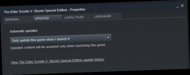 skyrim se update history skyrim se update history