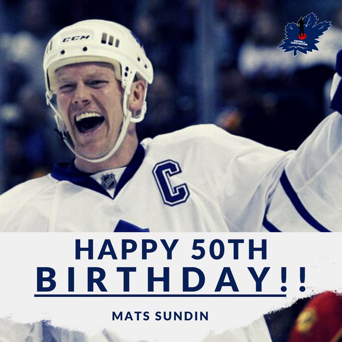 Happy 50th birthday to Mats Sundin !!    