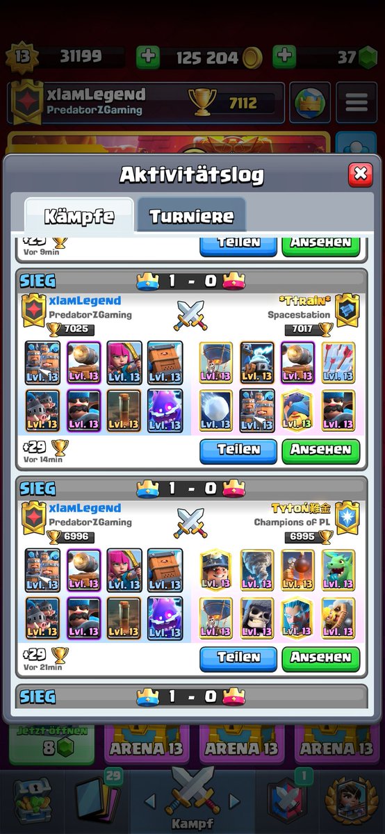 Unbeatable till now with my "new" creation. It's obviously dirty but most decks are in this meta.
I'll try CRL next season probably 🦊