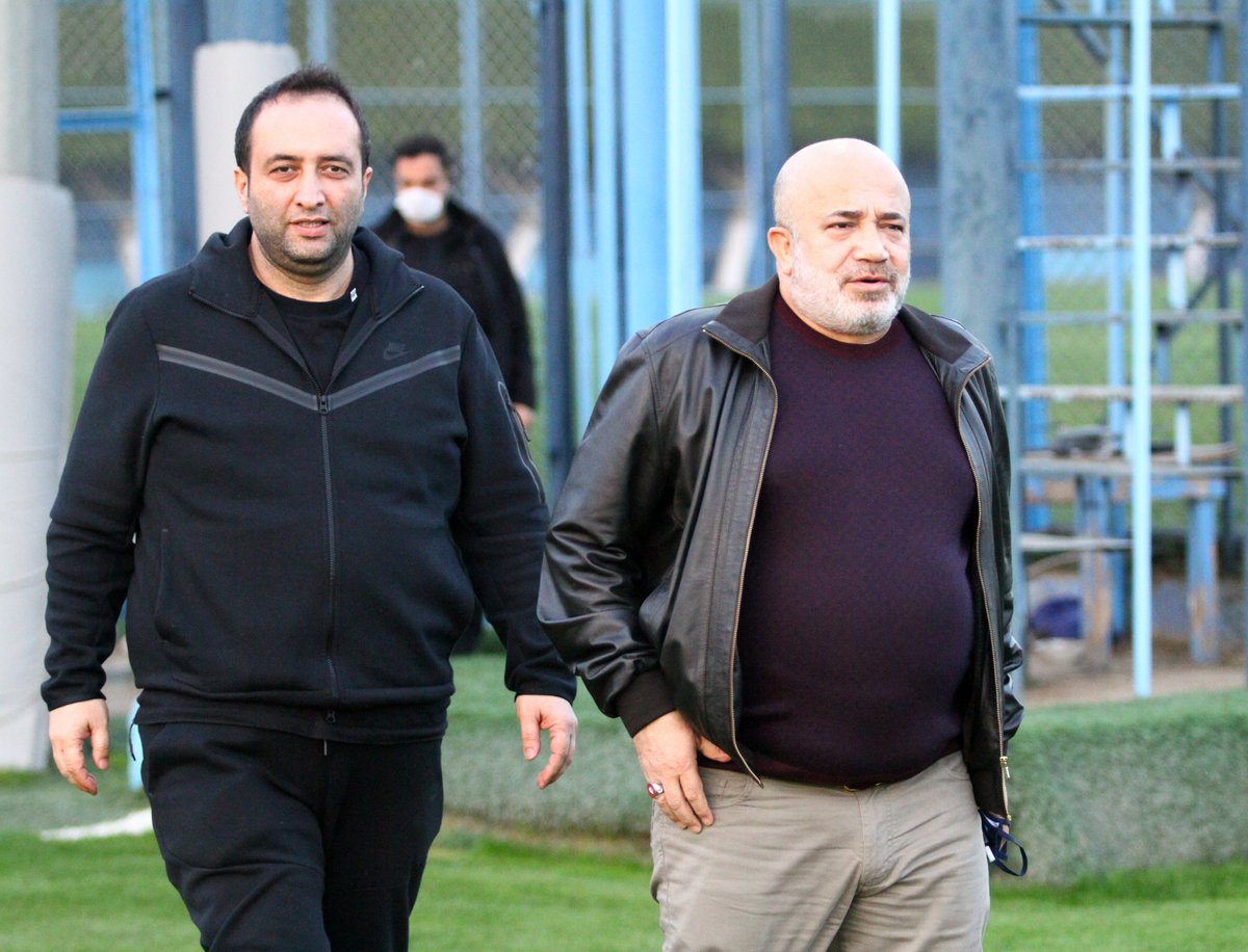 Takımımızın son yaptığı çalışmayı Başkanımız Murat Sancak ve ...