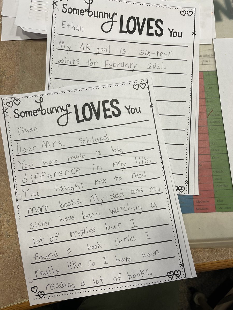 jen_schlund's tweet photo. I absolutely love what I do!!  Connections with these kiddos make all the work 1000% worth it. The bottom note was on my desk when I arrived at work and this little guy came in at the end of the day to read the note to me personally. Yes I cried!! Best job ever!!🤗❤️📚 https://t.co/NGpVtQRklw