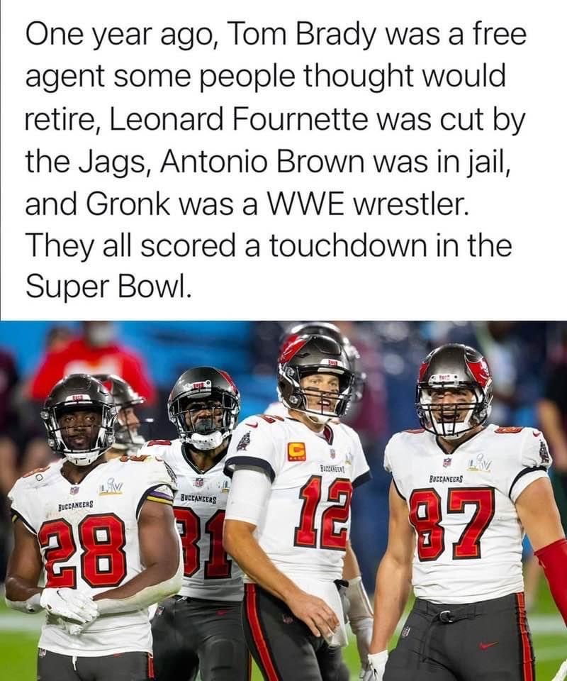 Great example of “Effort and Want To”! You have to “believe it” to achieve it and to “see it” to be it!💯 ⁦<a href="/TomBrady/">Tom Brady</a>⁩