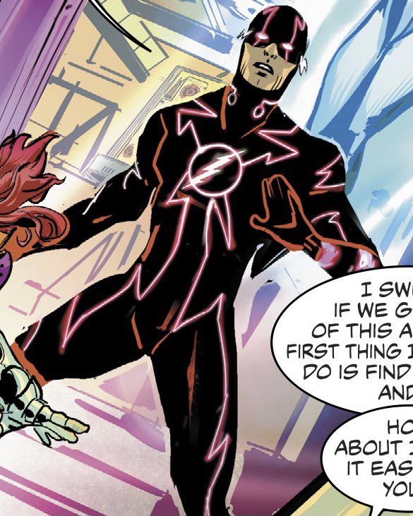 Wally West - The FlashIn a world where Nightwing took away nearly every superpower on Earth and instigated an order of control and monitoring Superhumans Wally West fought back against his old Friend with The Titans.