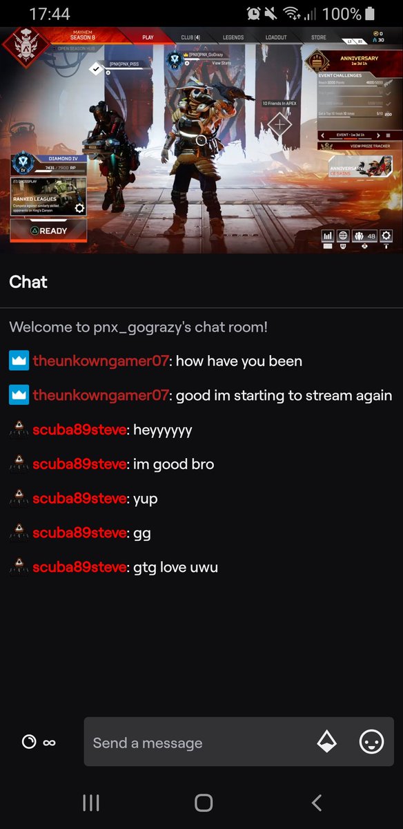 We On The Ranked Grind, Stop By And Say Hi
Twitch.tv/PNX_GoGrazy