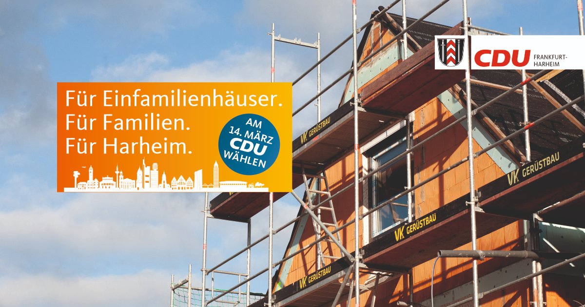 #Einfamilienhaeuser verbieten? WIR machen Politik FÜR Familien! #Harheim