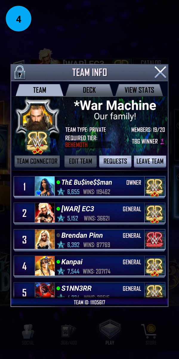 EC3onSC's tweet image. We are looking for some new members! Prefer RR21 and FB Messenger for communication. 210 RTG, 10 RD, and max/follow TBG plans. Send me or @stabologlou a message if interested! #WWESuperCard #WWESC #SuperCard