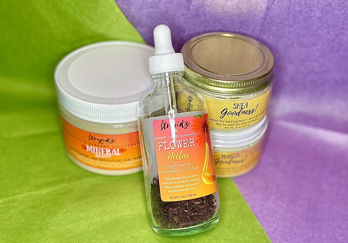 tham0therland's tweet photo. Happy Saturday! 💜💚 Did you know your #GetStranded Kits are free to ship? 

Please help us reach 3 orders today with a RT, share, like, purchase, etc. 💜💚

Check out our handmade hair care products with quality ingredients over on @kenzstrandz https://t.co/QyfdkAC8vg 💜💚 https://t.co/jR2onXbdbc
