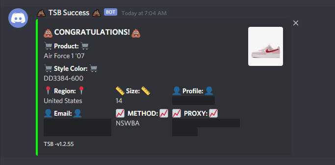 2NNatural's tweet photo. @The_Shit_Bot @KageAIO holding it down
Proxies: @SmtProxies @HollowProxies @TrekProxies 
Accounts: @AndroxySNKRS  
Groups: @notify @Th3Fundamentals @AteamChefs @RestockFlippers https://t.co/0j0H3W02yd