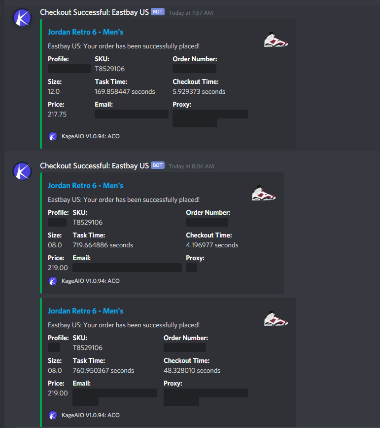 2NNatural's tweet photo. @The_Shit_Bot @KageAIO holding it down
Proxies: @SmtProxies @HollowProxies @TrekProxies 
Accounts: @AndroxySNKRS  
Groups: @notify @Th3Fundamentals @AteamChefs @RestockFlippers https://t.co/0j0H3W02yd
