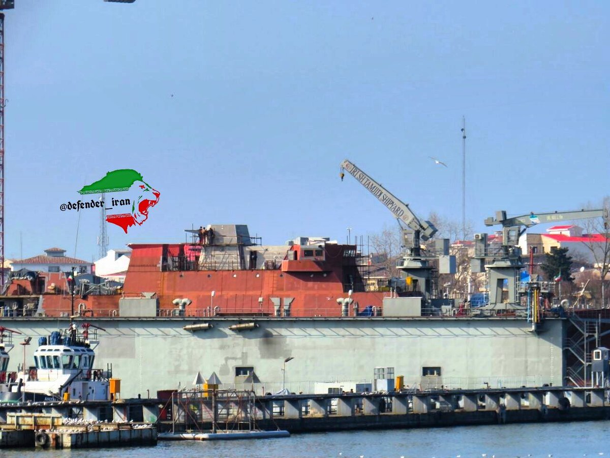 Mehdi H. on Twitter: "Iranian Damavand-2 frigate under construction in Bandar Anzali. https://t.co/IhpT4ppTpK" / Twitter