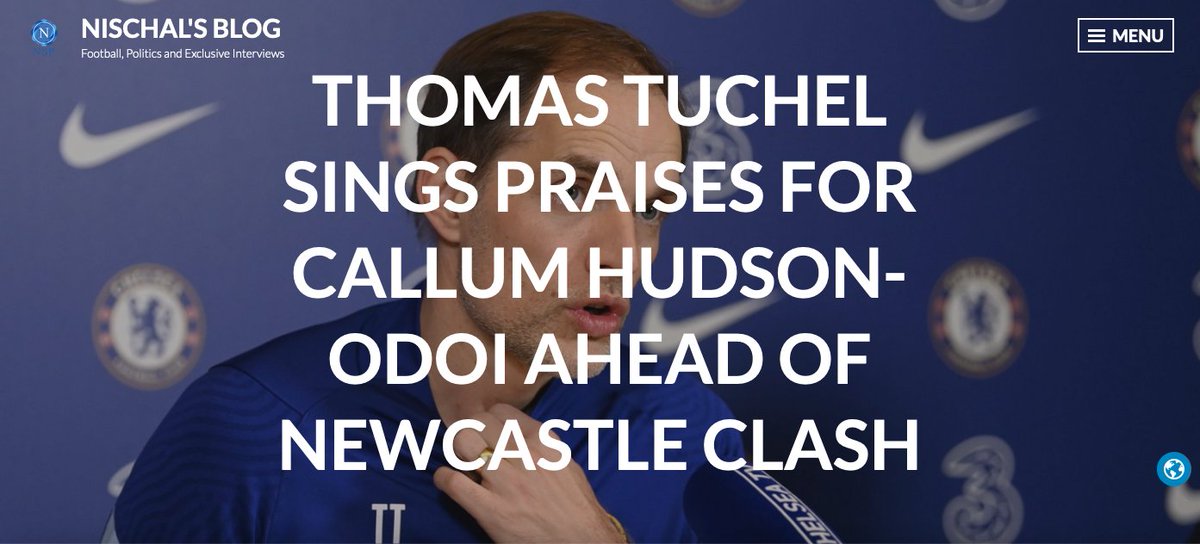 Thomas Tuchel: “I like his way to express himself, his personality he shows on the pitch. Of course, he’s very, very talented. When he’s in his comfort zone, he shows composure in front of goal.”  #CFC  #CHENEW  @NischalsBlog  https://wp.me/pa47Uf-12R 