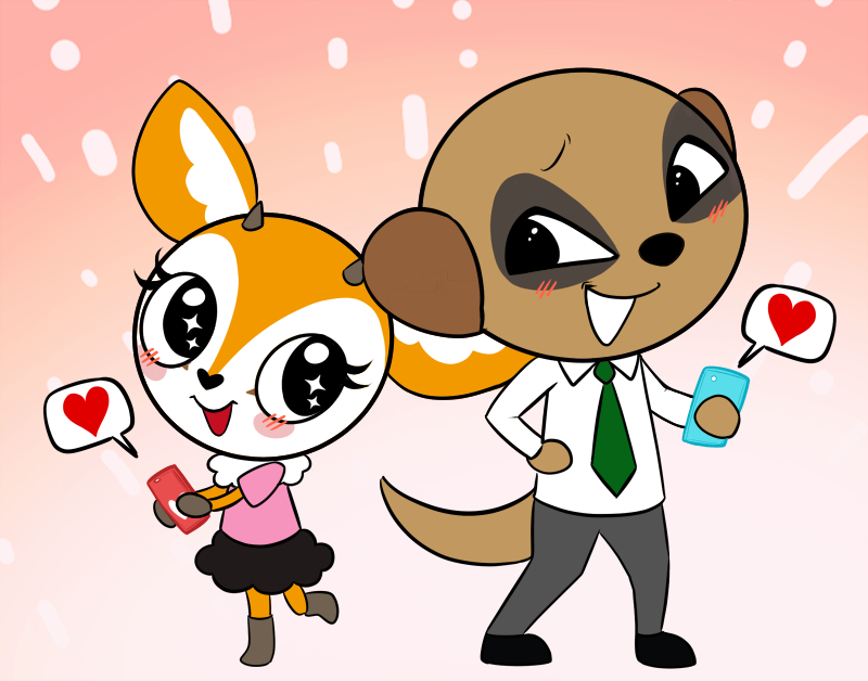 Tsunxda's tweet photo. Happy Valentine's Day to the ones you love!
#aggretsuko #tsunoda #komiya #tsunodaxkomiya https://t.co/5fV4fl5PQh