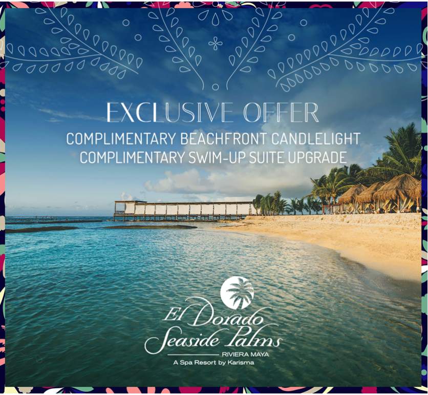 Here's two AMAZING exclusive offers that scream romance!   Take advantage of gifting this vacation to your loved one and create romance time this year!  Travel by December 2021.  Offer available this month only!

#NickiEliteTravel #ElDorado #KarismaResorts #RomanceTravel
