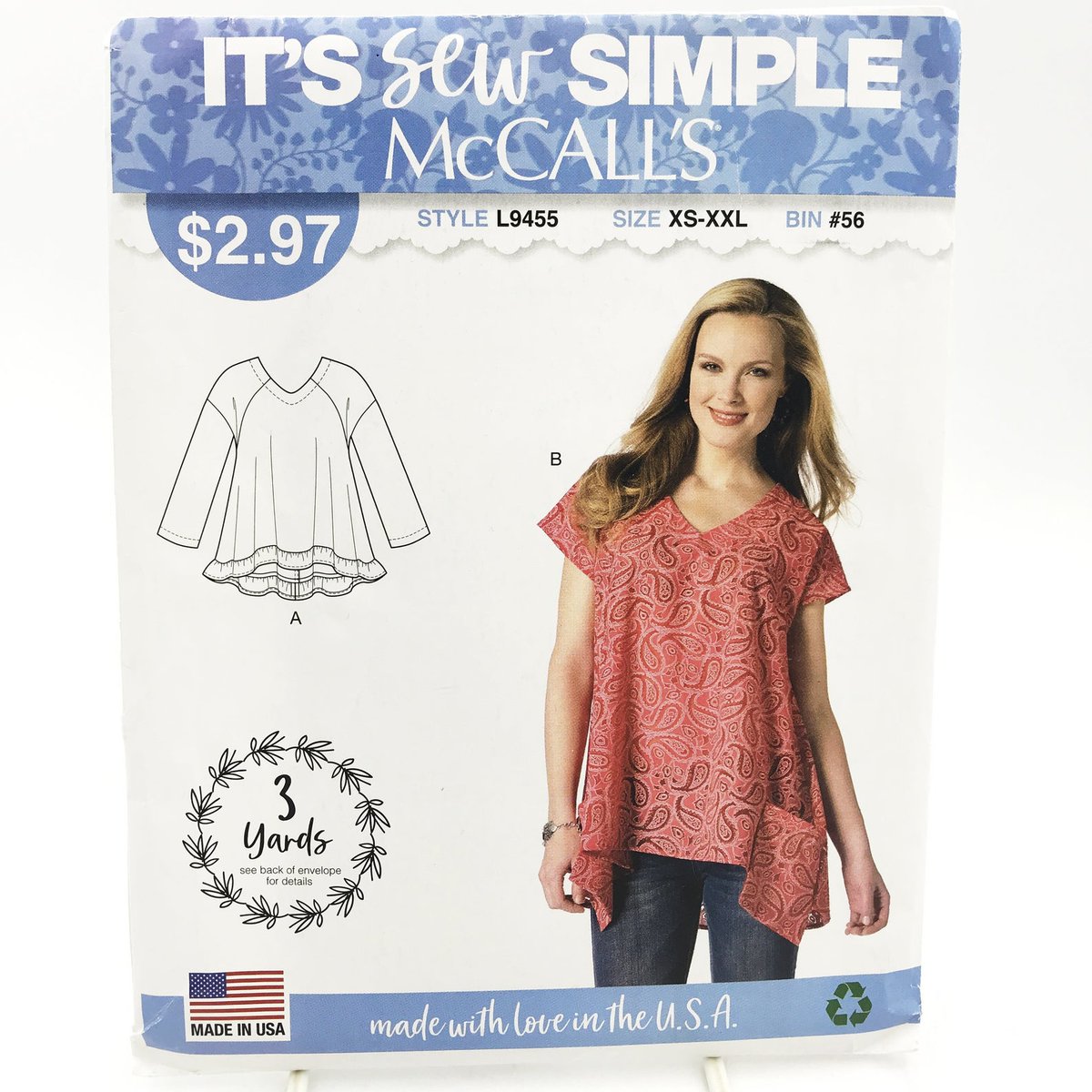 PatternRescue's tweet image. This tunic would be super cute with leggings and ballet flats. #tunic #shirt #top #pockets #shortsleeve #longsleeve #vneckline #capsleeves #plussize #misses #womens #ladies #sewingpattern #easy #easytosew #itssewsimple #forsale #etsy #shopsmall etsy.me/3dnAz99