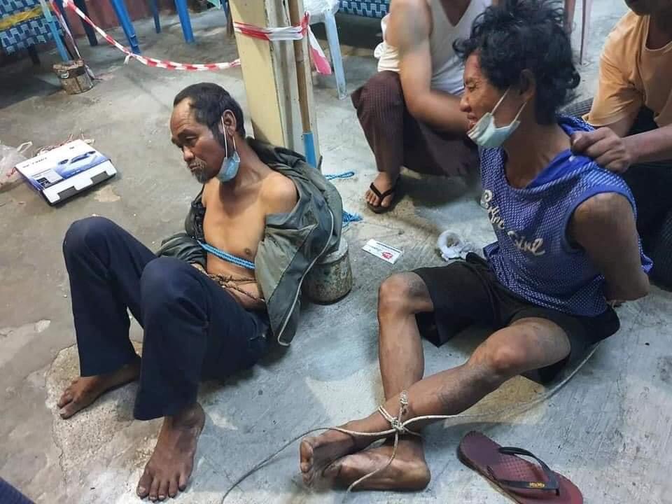 Pencilo4's tweet photo. Military soldiers release Prisoners and attacking citizens. They set up fire, break houses and put poison in drinking water. Citizens of Myanmar lost safetiness. We can't sleep at night. We are really helpless.

STOP NIGHT ARRESTS
#Feb13Coup
#WhatsHappeningInMyanmar https://t.co/hRShzLA5Yz