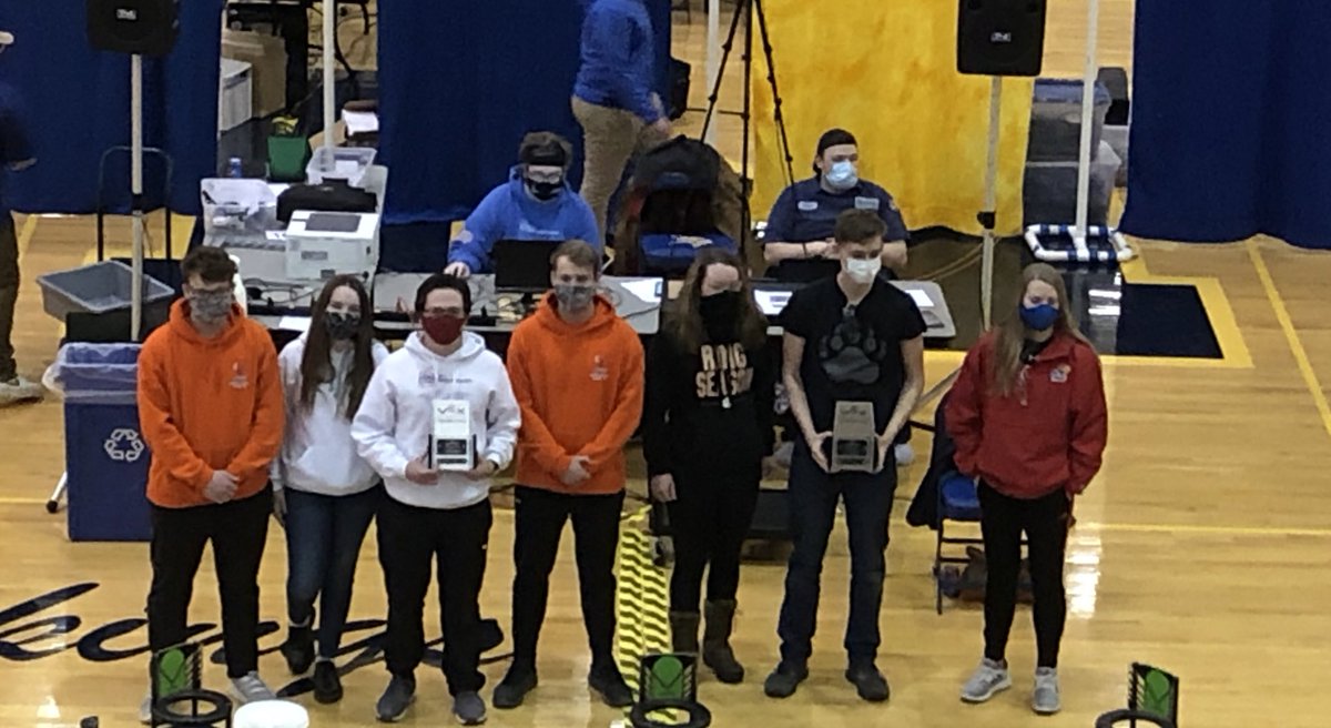 Team3141's tweet photo. All of the Cougar teams make it to semifinals!  3141X are finalist with 1970G from Mount Michael.  3141S tournament champions with 8765A from DC West!   Way to go Cougars!! https://t.co/9pD7LYnx8Z