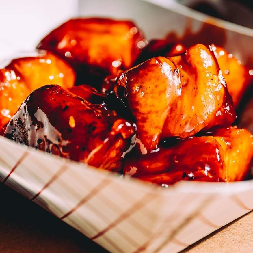 JoustingPigsBBQ's tweet photo. SATURDAY SPECIALS TODAY

Pork Belly Burnt Ends: Tossed in our signature BBQ, Spicy BBQ or Korean Gochujang sauces

Sandwich (1 SIDE) - $11
Plate (2 SIDES) - $14
COMBO (2 SIDES) - $17

Brisket Philly Sandwich: Chopped brisket, sautéed peppers, onions, and jalapeño cream cheese. https://t.co/YXcKzyPR4c