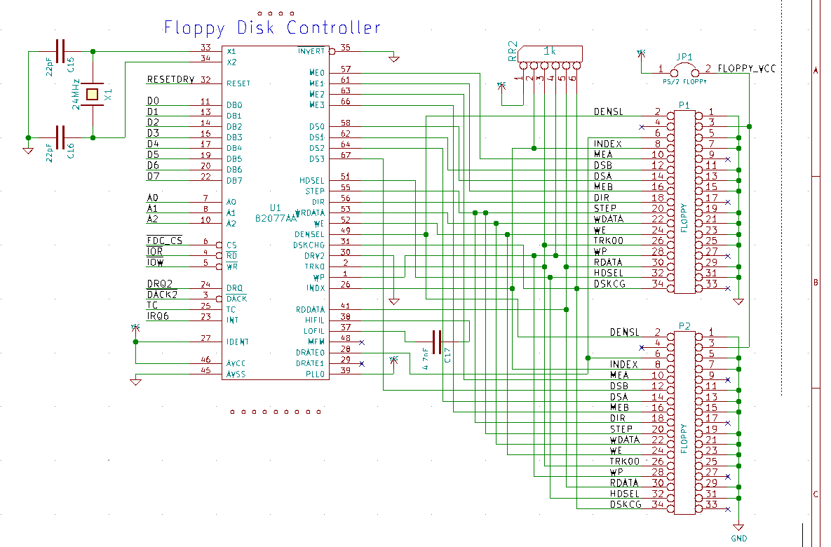 I seriously only opened up this PCB editor so I could do a shitpost followup to something I said last night and now it's 2 hours later and I'm mostly done setting up a 4-drive floppy controllerwhy